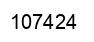 Number 107424 black image