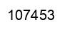 Number 107453 black image