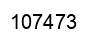 Number 107473 black image