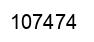 Number 107474 black image