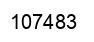 Number 107483 black image