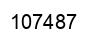 Number 107487 black image