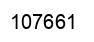Number 107661 black image