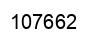 Number 107662 black image