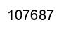 Number 107687 black image