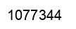 Number 1077344 black image