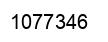 Number 1077346 black image