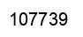 Number 107739 black image