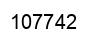 Number 107742 black image