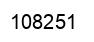 Number 108251 black image