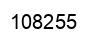 Number 108255 black image