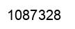 Number 1087328 black image