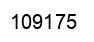 Number 109175 black image