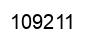 Number 109211 black image