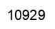 Number 10929 black image