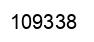 Number 109338 black image