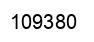 Number 109380 black image