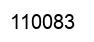 Number 110083 black image