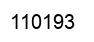 Number 110193 black image