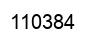 Number 110384 black image