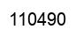 Number 110490 black image