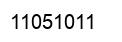 Number 11051011 black image