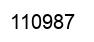 Number 110987 black image