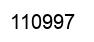 Number 110997 black image