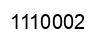 Número 1110002 imagen negro