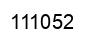 Number 111052 black image