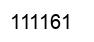 Number 111161 black image
