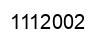 Number 1112002 black image
