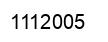 Number 1112005 black image