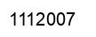 Number 1112007 black image