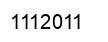 Number 1112011 black image