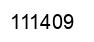 Number 111409 black image