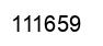Number 111659 black image