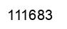 Number 111683 black image