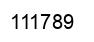 Number 111789 black image