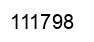 Number 111798 black image