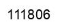 Number 111806 black image