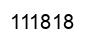 Number 111818 black image