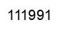 Number 111991 black image