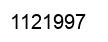 Number 1121997 black image