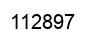 Number 112897 black image