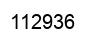 Number 112936 black image