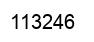 Number 113246 black image