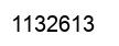 Number 1132613 black image
