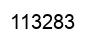 Number 113283 black image