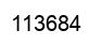 Number 113684 black image